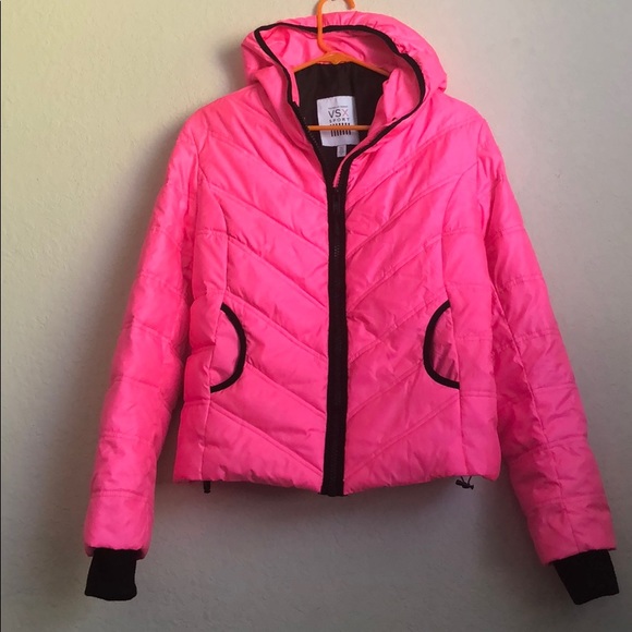Victoria's Secret Jackets & Blazers - hot pink Victoria Secret Sport puffer jacket